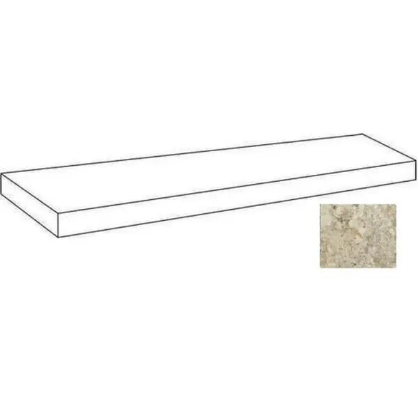 Atlas Concorde Russia Forte Dei Marmi Quark 620070002684 Brazilian Gold Scalino Angolare Sx Matt 33x80
