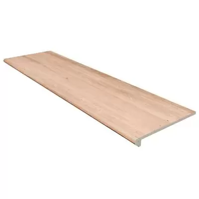 Gres de Aragon Marble 970181 Peldano Redondeado Travertino Beige Liso 33x119.7