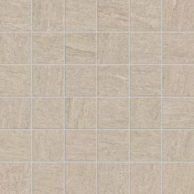 Monocibec Ceramiche Crest 82131 Sand Mosaico 4.7x4.7 Su Rete 30x30