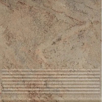 Grupa Paradyz Mattone Pietra Beige Stopnica Prosta 30x30