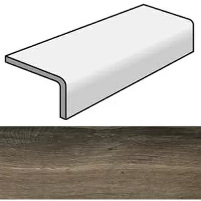 Rex Ceramiche Planches 756096 Choco Elemento Elle Strutturato 15x60