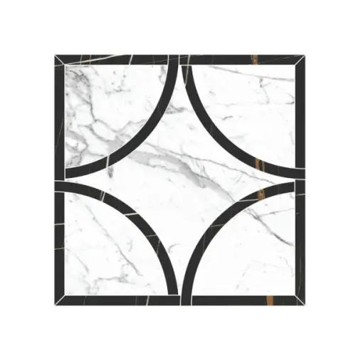 Kerranova Marble Trend K-1000/LR/d06-cut/600x600x10 Carrara 60x60 - керамическая плитка и керамогранит