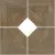 Roberto Cavalli Home Rinascimento Noce Intarsio Penta Nat. Rect. 50x50