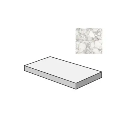 Sant Agostino Venistone CSAGADVP12 Gradone Angolare Dx Pearl 33x120