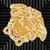 Versace Meteorite 47140 Tozzetto Medusa Naturale Nero/Oro 2,7x2,7 Versace Meteorite 47140 Tozzetto Medusa Naturale Nero/Oro 2,7x2,7