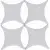 Hispania Core Estrella Set Core Blanco (4pzs) 6.7x6.7