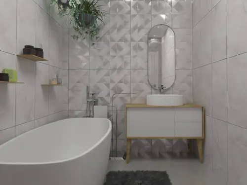 Керлайф Onix Blanco-Gris Gris Fiori 33 31,5x63 - керамическая плитка и керамогранит