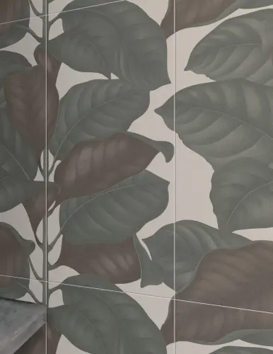 Ornamenta Botanica BO60120LEC Leaves Calce Decoration 120x120