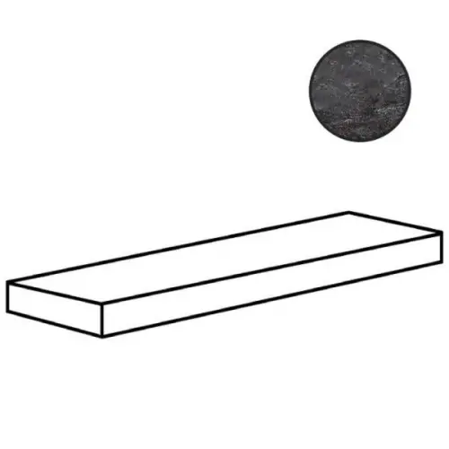 Sadon Ardesie J87262 Gradino Costa Retta Sx Dark 33x120