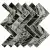 Bonaparte Мозаика стеклянная Hadar Black 26,8x28,6