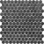 Natural mosaic Steppa STP-BK001-HEX Black 30x30