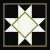 Villeroy&Boch Victorian by Mary Katrantzou K1222MK0L0010 Black-White Gl 45° 20x20
