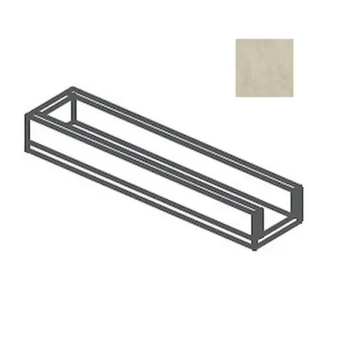 Impronta italgraniti Calcis CL03CAC8 Canalina a Bordo Chiuso Visone 16x80 - керамическая плитка и керамогранит