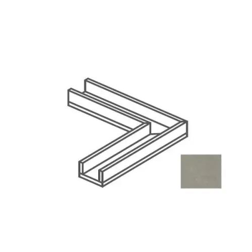 Impronta italgraniti I Cementi FL04CA6 Canalina Angolare Taupe 14x60x8