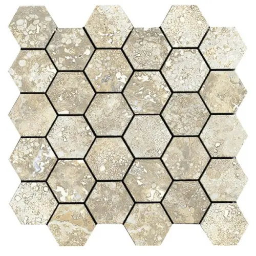 La Fabbrica Ceramiche Imperial 155323 Esagona Navona Nat Ret 28x29
