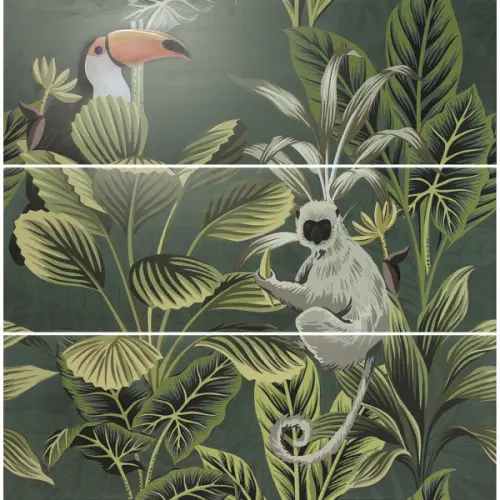 Ape ceramica Silk Set(3) Def Toucan Green Заказ только комплектом из 3 шт 40x120