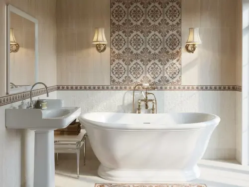 Kerama Marazzi Пантеон SG157200R\GR\AND Бежевый Правая 34x34