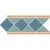 TopCer Portree Blue Border 42.2x19