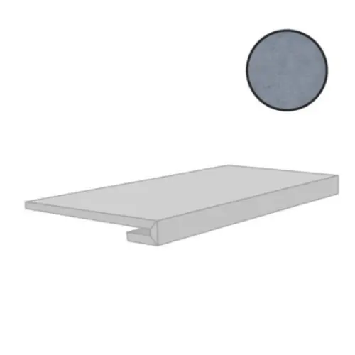 Cerim Ceramiche Match Up 772295 Cemento Blueberry Gradino 33x120