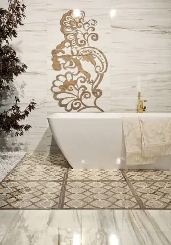 Impronta italgraniti Marmi imperiali wall MM03BR Emperador Tuana Bordo 5x90