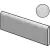 Equipe Bardiglio 23759 Bullnose Light 7.5x15