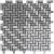 Casalgrande Padana Cemento 3744433 Mosaico Tessuto Rasato Grigio Bianco 25,1x25,1