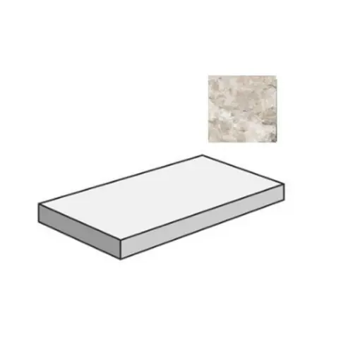Sant Agostino Metastone CSAGDMMU12 Gradone Angolare Dx Mud 33x120
