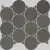 Apavisa Nanoshiba 8431940306099 Anthracite Natural Mosaic Circle 30.07x34.84