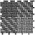Casalgrande Padana Cemento 3744462 Mosaico Tessuto Rasato Antracite Grigio 25,1x25,1