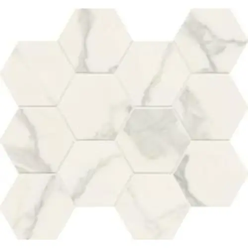 Caesar Anima Futura AGFD Majestic White Composizone Esagono Luc 28,5x33