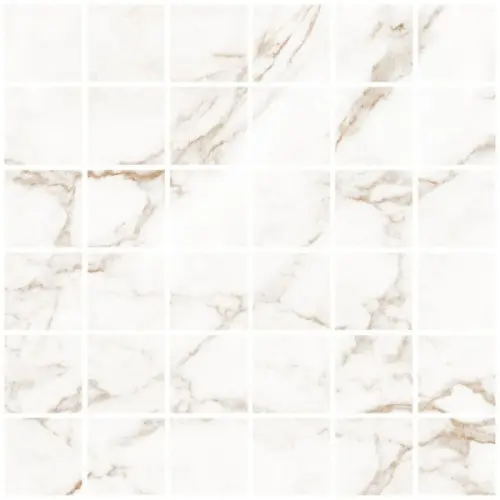 Living Ceramics Blanc LV10638 Statuario Gold Mosaic 55 Soft 30x30