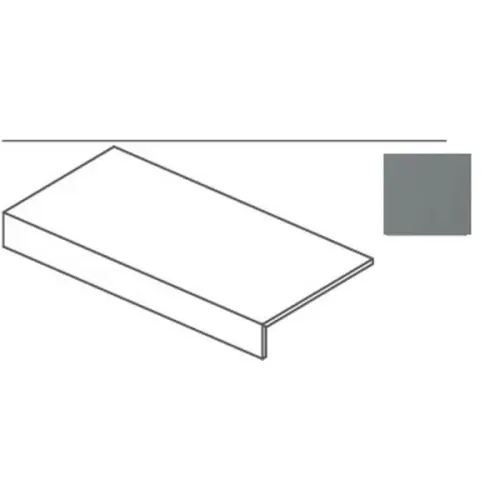 Impronta italgraniti Nuances NU03LBA2A Antracite Elemento a L 20mm 60x120