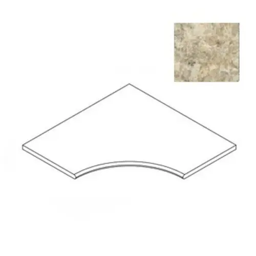 Atlas Concorde Russia Forte Dei Marmi Quark 620090001111 Brazilian Gold Bordo Angolare Round 30 60x60