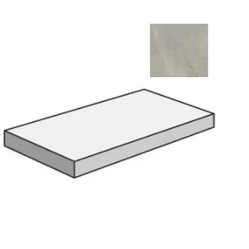 Sant Agostino Bergstone CSAGDBGR12 Gradone Angolare Dx Grey 33x120