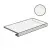 Sant Agostino Pure Marble CSAGADOH12 Gradone Ang 120 Dx Onice White 33x120