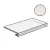 Sant Agostino Set CSAGADCW12 Gradone Ang Concrete White 33x120