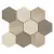 Gardenia Orchidea Mood 55141 Mosaico Esagoni T9 Mix Caldo 40x35