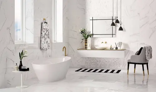 Love ceramica (Love Tiles) Precious Gorgeous Сalacatta Rett 35x100