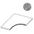 Atlas Concorde Russia Forte Dei Marmi 620090001007 Elegant Grey Bordo Curvilineo Svasato 60x60