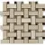 Art&Natura BASKET WEAVE Botticino Fiorito + Dark Imperador 30,5x30,5 Art&Natura BASKET WEAVE Botticino Fiorito + Dark Imperador 30,5x30,5
