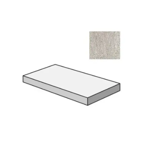 Sant Agostino Waystone CSAGASWP12 Gradone Angolare Sx Pearl 33x120