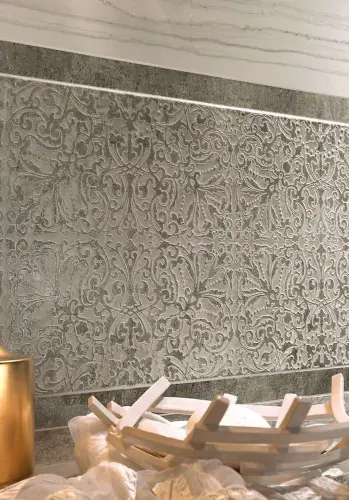 Impronta italgraniti Marmi imperiali wall MM03BR Emperador Tuana Bordo 5x90