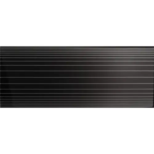 CeDam Lustri Dec Righe Nero Lucido 20x50