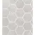 Sant Agostino Oxidart CSAHOXSI26 Hexagon Silver 26x30