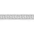 Versace Meteorite 47103 Fascia Greca Naturale Bianco/Platino 9,8x60