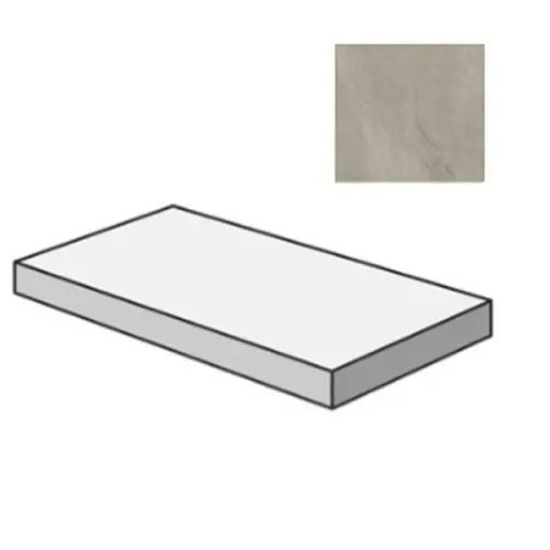 Sant Agostino Bergstone CSAGSBSA12 Gradone Angolare Sx Sand 33x120