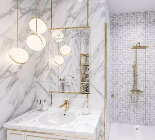 Absolut Gres Gold Statuario AB 1060G Gloss 60x60