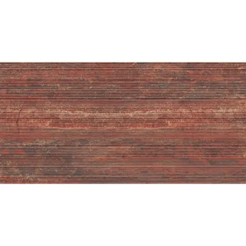 Impronta italgraniti I Travertini TR07BAR Rosso Vein Cut Ribbed 60x120
