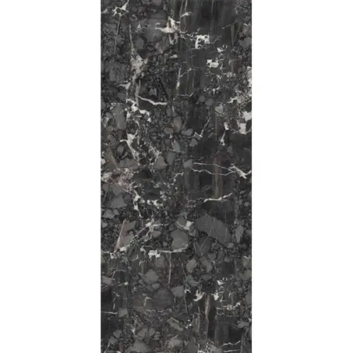 Florina Ceramics Slab Nero Breccia honed 6mm 120x278