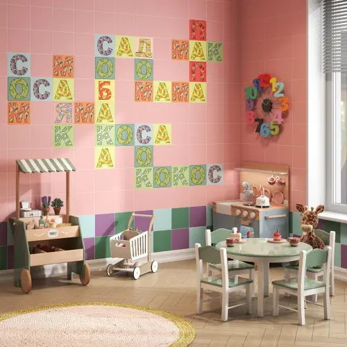 Kerama Marazzi Сад-огород 5107 Калейдоскоп красный 20x20